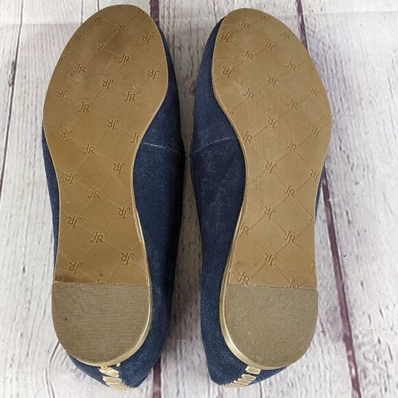 Jack Rogers Rebecca Ballet Flat - Navy Blue Suede - Picture 6 of 9